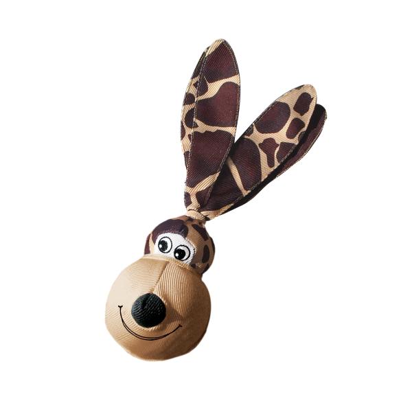 KONG - Wubba Floppy Ears - Apportierspielzeug für Hunde mit Quietscher