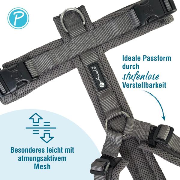 Petlando Geschirr Mesh Y-Comfort Brustgeschirr für Hunde - Hundegeschirr