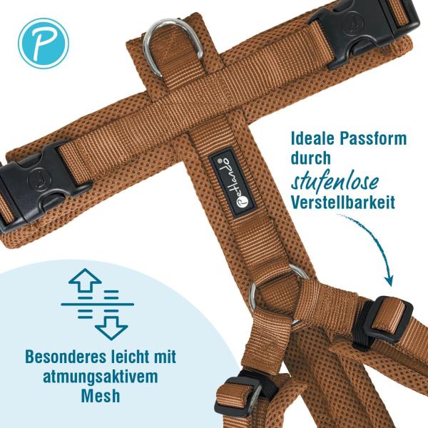 Petlando Geschirr Mesh Y-Comfort Brustgeschirr für Hunde - Hundegeschirr
