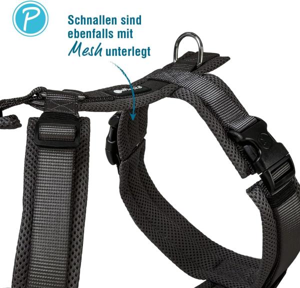 Petlando Geschirr Mesh Y-Comfort Brustgeschirr für Hunde - Hundegeschirr