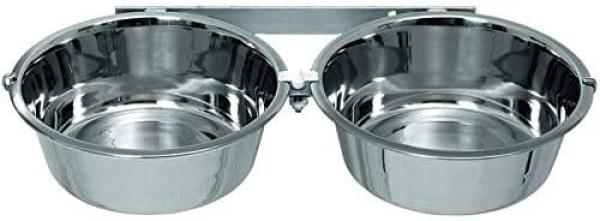 Doppelnapf Wandhalterung Zwingerhalterung Hunde