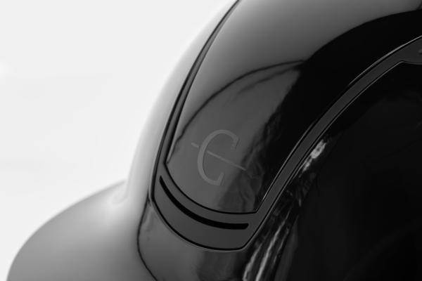 Reithelm Eclipse Polo - Reitkappe glänzend mit Poloschirm, ERT System, Innenfutter waschbar, turniergeeignet