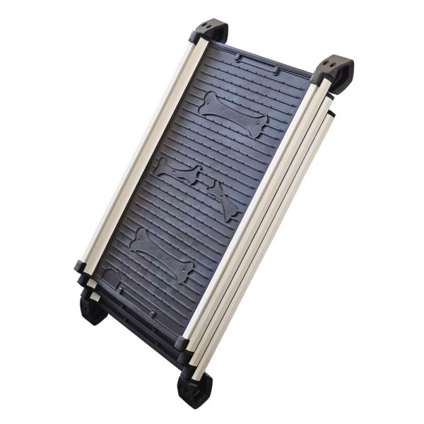 Hunderampe fürs Auto - ausziehbare Aluminium Teleskop-Rampe - Einstiegshilfe für Hunde in Kofferraum