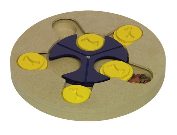 Intelligenzspielzeug für Hunde aus Holz