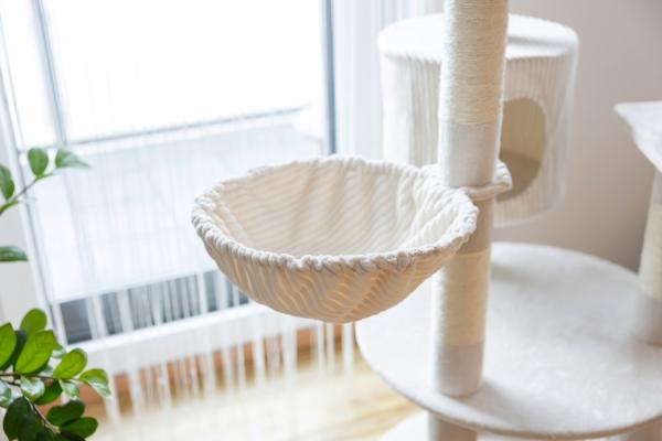 Kratzbaum Cord Look, 164 cm, Katzenbaum Kerbl Annika, beige,  mit vielen Schlaf- und Liegemöglichkeiten