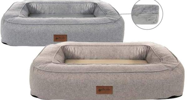 Petlando orthopädisches Hundebett Lima stone tabacco