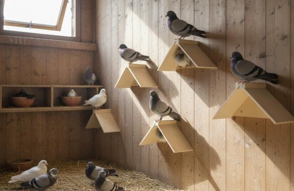 Taubensitzbrett 5 Stück oder 10 Stück aus Holz - Sitzbrett für Tauben zur Wandbefestigung - Taubensitzbrettchen