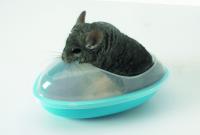 Chinchilla Sandbad - Chinchilla Badehaus für Nager, auch als Ecktoilette nutzbar