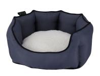 Eco Hundebett Esat oval aus recycelten Materialien, ökologisch nachhaltig hergestellt, Bezug abnehmbar