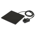 Kerbl Heizplatte Pro Gummi 24x24cm 18W 24V Frostschutz für Geflügeltränke, Katzenhaus 4-Seasons Deluxe und Nagerstall 4-Season Superior