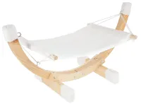 Hängematte Siesta - Liegemulde für Katzen und Kitten - Liegefläche waschbar, weiß, 73 x 36 x 34 cm
