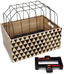[B-Ware] Beeztees Holz Hunde-Fahrradkorb Touring mit Gitter - Klickfix zur Montage auf Gepäckträger